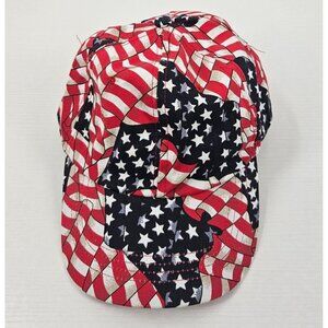 Arlin Brand USA Vintage American Flag Stars & Stripes Hat Adj Clasp Closure